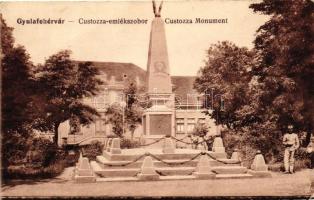 Gyulafehérvár, Karlsburg, Alba Iulia; Custozza emlékszobor / monument (fa)