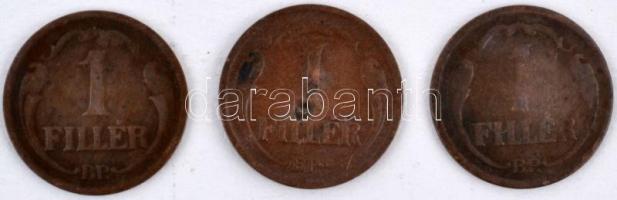 1926-1939. 1f Br (174x) + 1937-1946. 2f Br (3x) + Ausztria 1927. 2gr Br kis fémdobozban T:vegyes