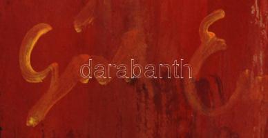 Olvashatatlan jelzéssel: Infernó, akvarell, papír, 88,5×84,5 cm