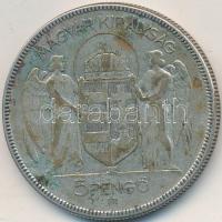 1930. 5P Ag "Horthy jobbra" T:3 Adamo P8