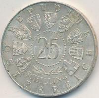 Ausztria 1963. 25Sch Ag "Savoyai Jenő" T:2 Austria 1963. 25 Schilling Ag "Prinz Eugen von Savoyen" C:XF