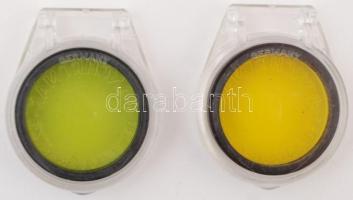 2 db Panchromar márkájú fényképész színszűrő, saját dobozában