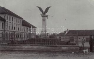 Szászváros, Turul emlékmű a cs. és kir. 64 gyalogezrednek / monument, photo (EK)