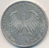 NSZK 1988D 10M Ag "Arthur Schopenhauer" T:2
GFR 1988D 10 Mark Ag "Arthur Schopenhauer...