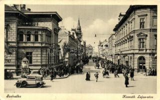 Szabadka, Kossuth Lajos utca / street, automobile (EK)
