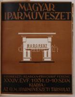 1931 Magyar Iparművészet. Az Országos Magyar Iparművészeti Múzeum és Iskola és az Orsz. Magyar Iparm...