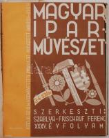 1931 Magyar Iparművészet. Az Országos Magyar Iparművészeti Múzeum és Iskola és az Orsz. Magyar Iparm...