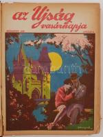 1928 Az Újság Vasárnapja,Budapest. A legnagyobb legtartalmasabb szépirodalmi hetilap. 1928, április ...