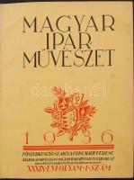 1936 Magyar Iparművészet. Az Országos Magyar Iparművészeti Múzeum és Iskola és az Orsz. Magyar Iparművészeti Társulat Közlönye. XXXIX. évf. 1936. Szerk: Szablya Fischauf / Spolarich. Korabeli, félvászon kötésben, jó állapotban