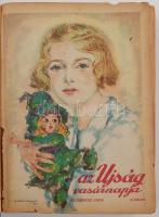 1929 Az Újság Vasárnapja,Budapest. A legnagyobb legtartalmasabb szépirodalmi hetilap. 1929 összes sz...