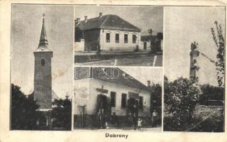 Dabrony templom, üzlet, emlékmű (fa)