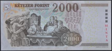 2007. 2000Ft piros "MINTA" felülnyomással "CA 0000050" sorozat- és sorszámmal T:...