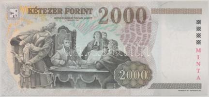 1998. 2000Ft piros "MINTA" felülnyomással "CA 0000042" sorozat- és sorszámmal T:...