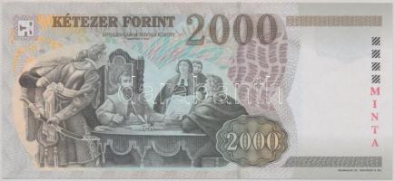 2002. 2000Ft piros "MINTA" felülnyomással "CA 0000370" sorozat- és sorszámmal T:...