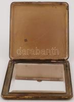 Púderes doboz, benne tükörrel, 7×7 cm