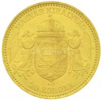 1892KB 20K Au "Ferenc József" Körmöcbánya (6.8g/0.900) T:2- karc
Hungary 1892KB 20 Korona ...