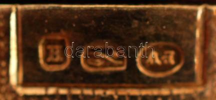 1987 Aranyazott ezüst (AG.) miniszteri dísztőr kovácsolt acél kétélű pengével, zománcozott hüvely, t...