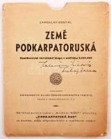 cca 1930 Jaroslav Dostál: Země podkarpatoruská. 1:300000, Klub československý turistů. Kár...