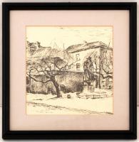 1998 Jelzés nélkül: A népek tavaszának emlékműve Tarnówban, nyomat, paszpartuban, üvegezett fa keret...