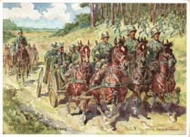 1938 Soldatentag München; Wehrmacht, SMG Zug fährt in Stellung / WWII German military, soldiers, So. Stpl s: Hans Friedmann (EK)