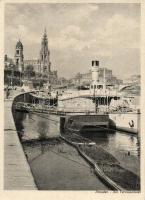 Dresden, Am Terrassenufer / quay, steamship