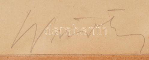 Würtz Ádám (1927-1994): Magyar népmesék, színezett linó, papír, paszpartuban, üvegezett fa keretben,...