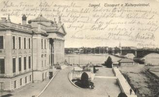 Szeged, Tisza part, kultúrpalota