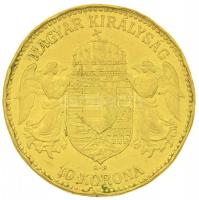 1911KB 10K Au "Ferenc József" (3.38g/0.900) T:2-,3 ph.
Hungary 1911. 10 Korona Au "Fr...