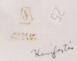 Álló Don Quijote, Drasche figurális porcelán, kézzel festett, jelzett, hibátlan, m: 20 cm