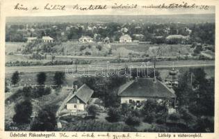 Budapest XVII. Rákoshegy, Látkép a víztoronyból; Záborszky Ernő kiadása (EK)