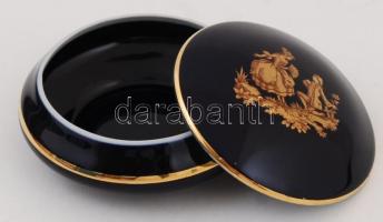 Le Roy porcelán bonbonier, matricás, jelzett, hibátlan, d: 10 cm