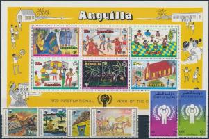 International Children's Year editions fom 6 diff. countries, 5 diff. sets, 2 blocks Nemzetközi...
