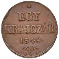 1848. 1kr Cu T:2 ph.