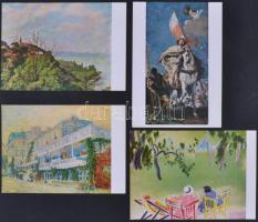 102 db különféle modern festmény reprodukció képeslap, jó minőségű anyag