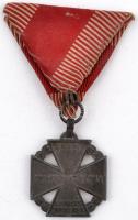 1916. "Károly - Csapatkereszt" cink kitüntetés mellszalaggal T:2 Hungary 1916. "Karl Troop Cross" zinc decoration with ribbon C:XF