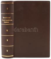 Brockhaus' Converastions Lexikon Allgemeine deutsche Real-Encoklopedie. Erster Band. Leipzig, 1882, Brockhaus. Modern műbőr kötésben.