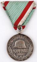 1929. "Magyar Háborús Emlékérem kardokkal, sisakkal" hadifém kitüntetés mellszalagon T:2 Hungary 1929. "Hungarian Commemorative War Medal with swords and a helmet" zinc decoration with ribbon C:XF NMK 418.