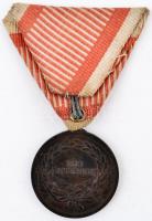 1914. "Ferenc József Bronz Vitézségi Érem" Br kitüntetés mellszalaggal. Szign.: Tautenhayn...