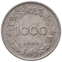 Ausztria 1924. 1000K T:2
Austria 1924. 1000 Kronen C:XF
