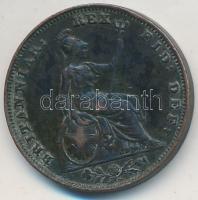 Nagy-Britannia 1835. 1f Cu "IV. Vilmos" T:3 karc Great Britain 1835. 1 Farthing Cu "William IV" C:F scratched