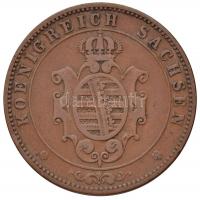 Német Államok / Szászország 1862B 5Pf Cu T:2-
Germany / Saxony 1862B 5 Pfennig Cu C:VF