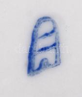 Victoria mitológiai jelenetes porcelán csésze + alj, matricás, jelzett, kopásnyomokkal, d: 7 ill. 11...