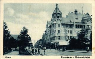 Szeged, Dugonics tér, Dréher söröző, villamos (kis szakadás / small tear)