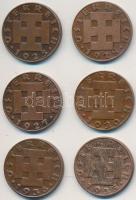 Ausztria 1925-1936. 2gr Br (6xklf) T:2
Austria 1925-1936. 2 Groschen Br (6xdiff) C:XF