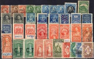 36 db régi kanadai okmánybélyeg / 36 Stk. alte Stempelmarken aus Kanada