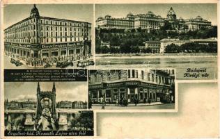 1905-1942 Budapest - 20 db régi városképes lap vegyes minőségben