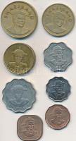 Szváziföld 1974-1998. 1c-5E (8xklf) T:vegyes
Swaziland 1974-1998.  1 Cent - 5 Emalengeni (8xdiff) C:...