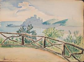 Berkesi András (1919-1997) ÁVH-tiszt, krimiíró kisméretű vázlatfüzete, benne 26 db különféle vázlatt...