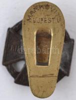 1916. "Károly-Csapatkereszt" Br gomblyukjelvény "MARKOVITS ÚJPEST" gyártói jelzé...