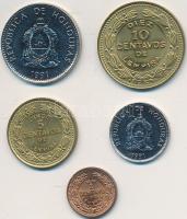 Honduras 1957-1991. 1c-50c (5xklf) T:2 Honduras 1957-1991. 1 Centavo - 50 Centavo (5xdiff) C:XF